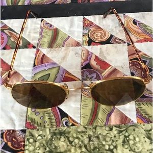 Vintage Rare Bausch & Lomb Ray Ban W2470 YPAS Brown Lens Gold Tottoise